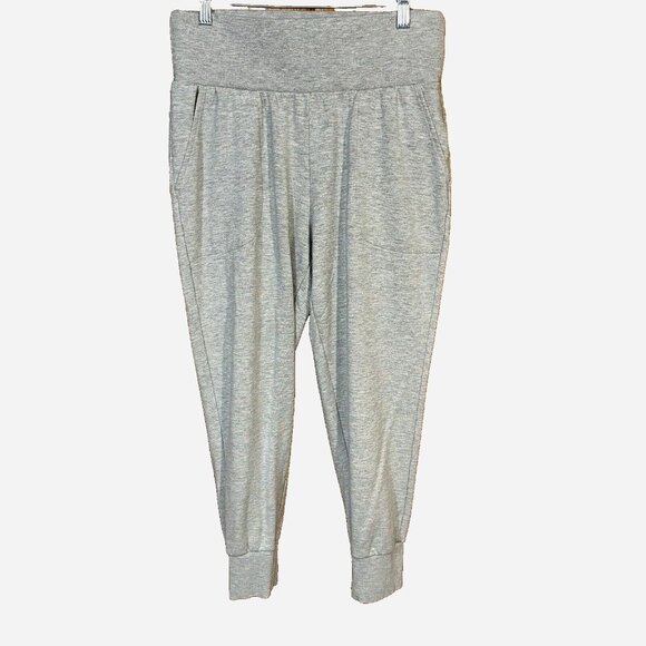 Nike Yoga Dri-FIT 7/8 Joggers Gray M  Flow Hyper Mid Rise Athleisure Sweatpants - Picture 4 of 10